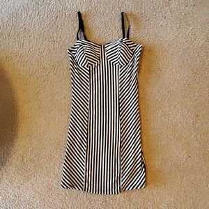 Pinstripe forever 21 party dress